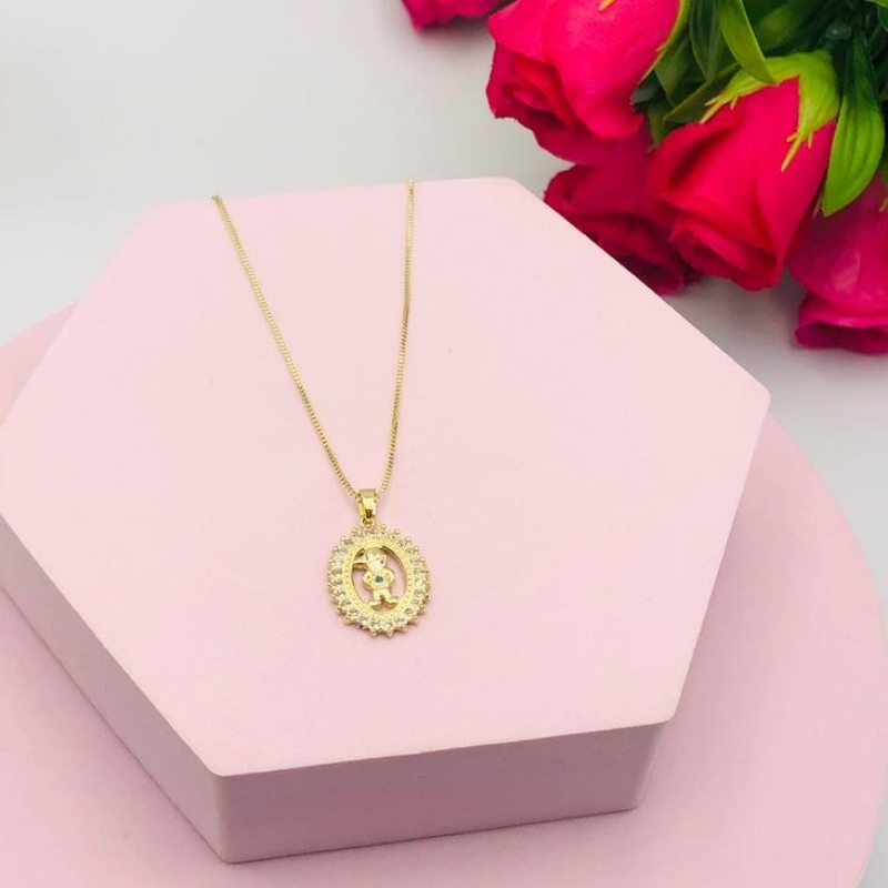 Colar Mandala Cravejada de Filho