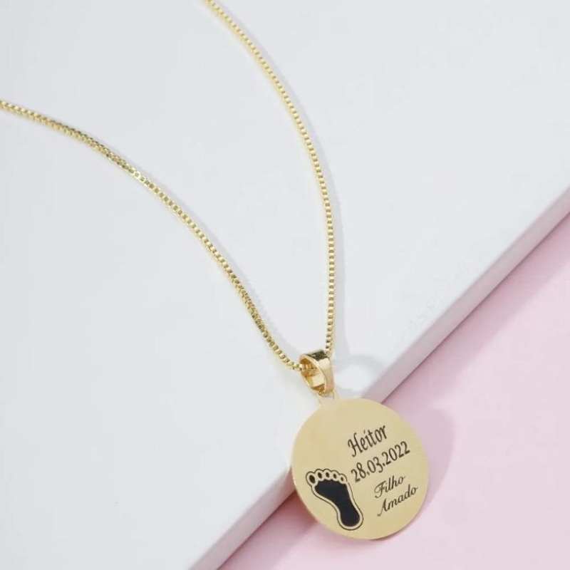 Colar Mandala Pezinho Personalizado