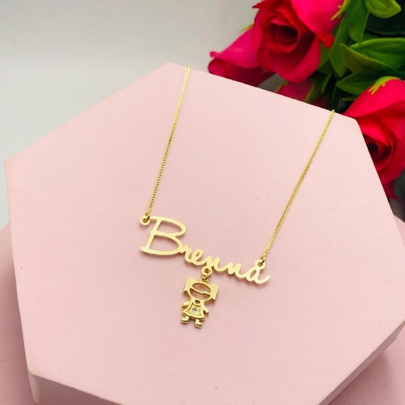 Colar Nome com Filho(a)