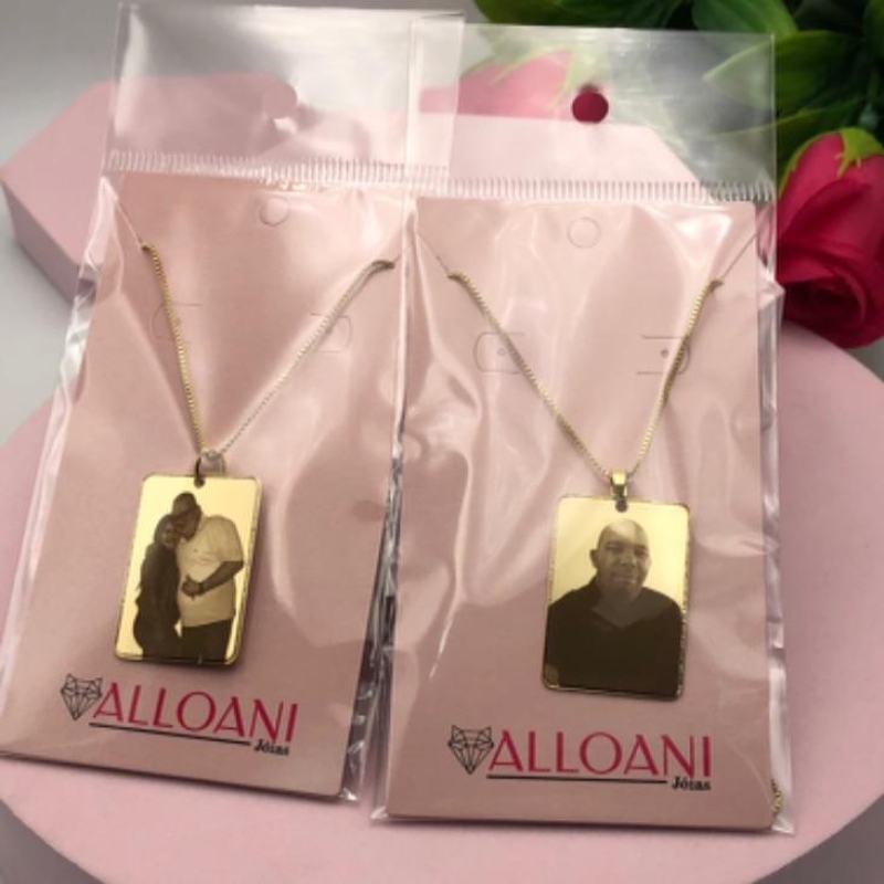 Colar Personalizado Retângulo Masculino
