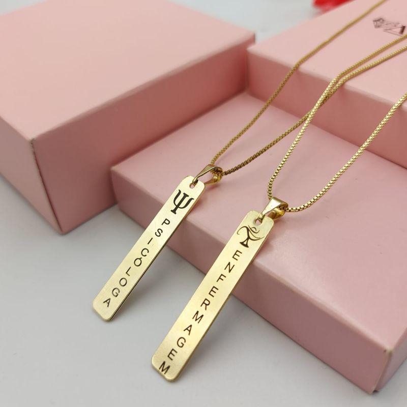 Colar Profissão em Barras