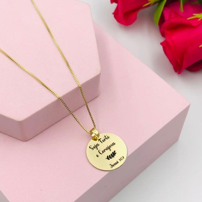 Colar Seja forte e corajosa