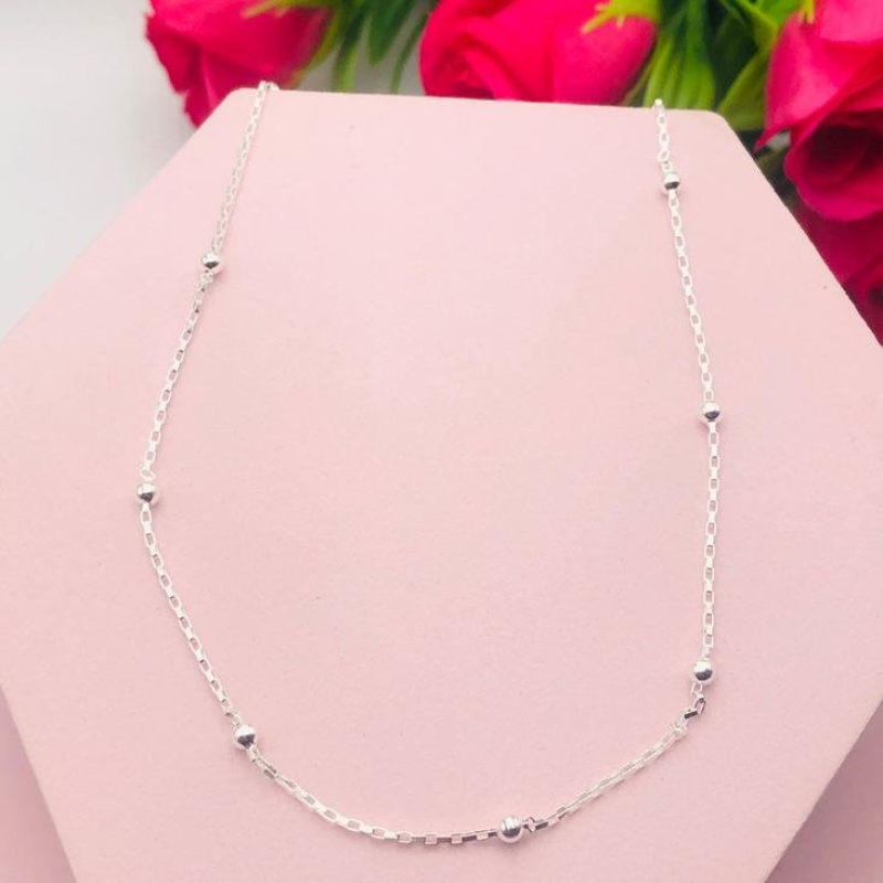 Colar Tijolinho e Bolinha