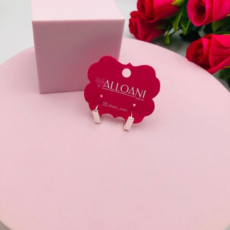 Brinco Argola Quadrada P