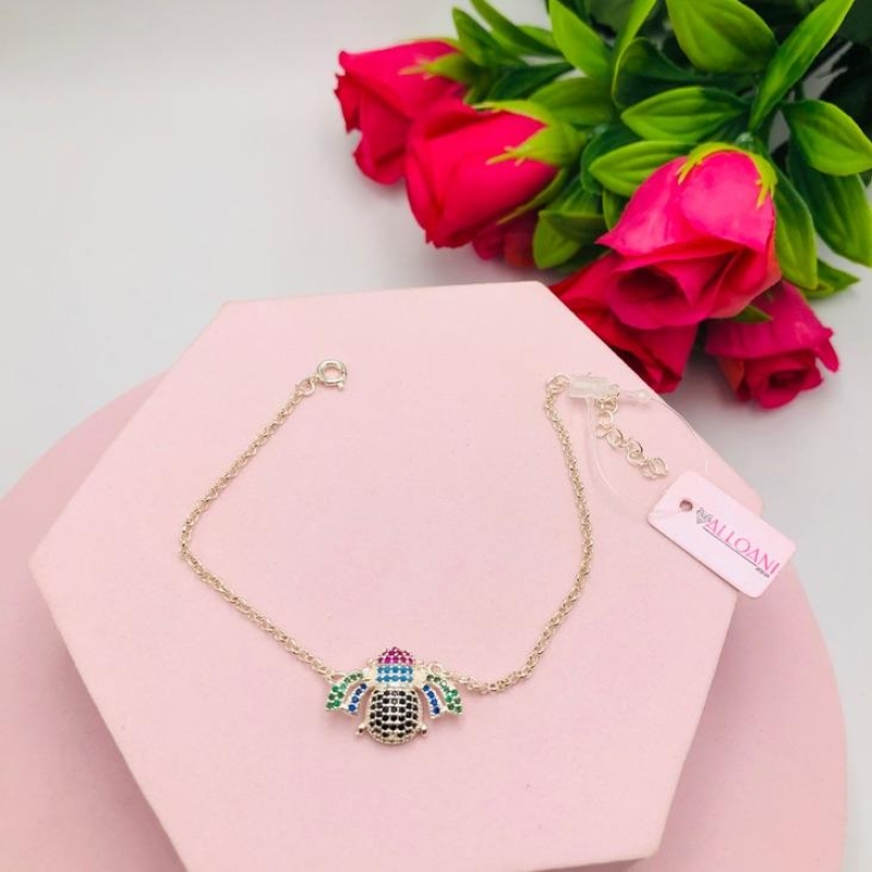 Pulseira Abelha Cravejada