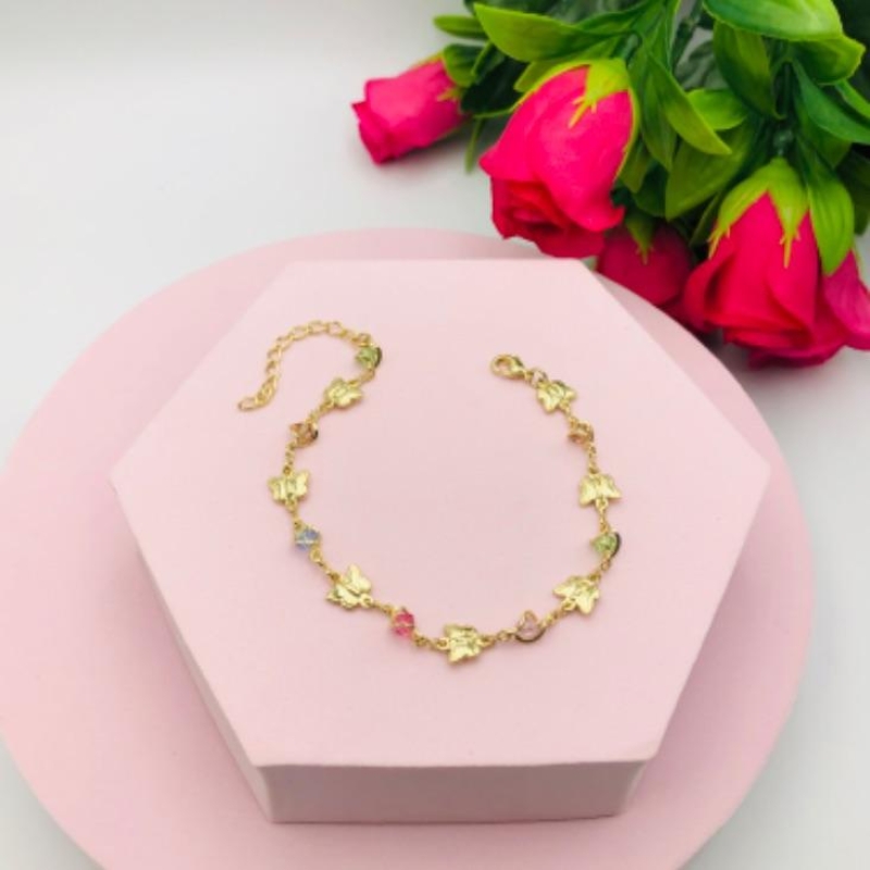 Pulseira Borboleta com pedras