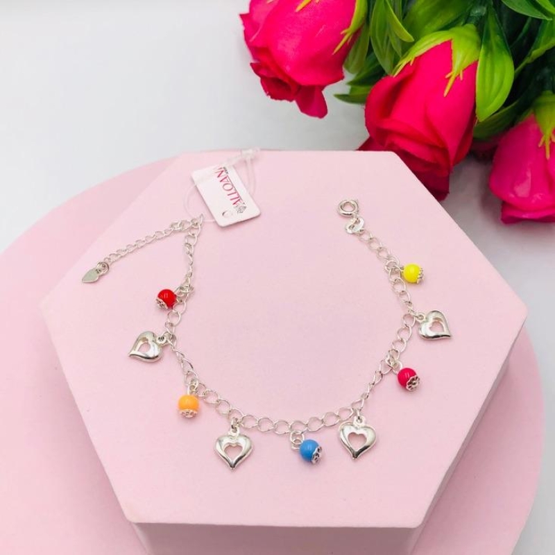 Pulseira Coloridas e com Corações