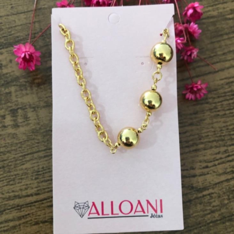 Pulseira com bolinhas