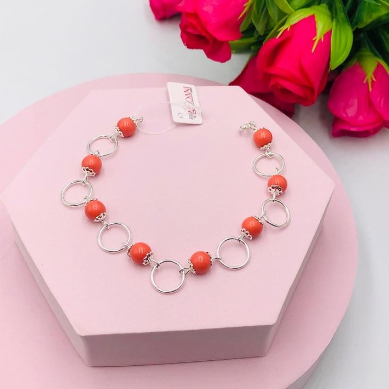 Pulseira com Elos Salmão