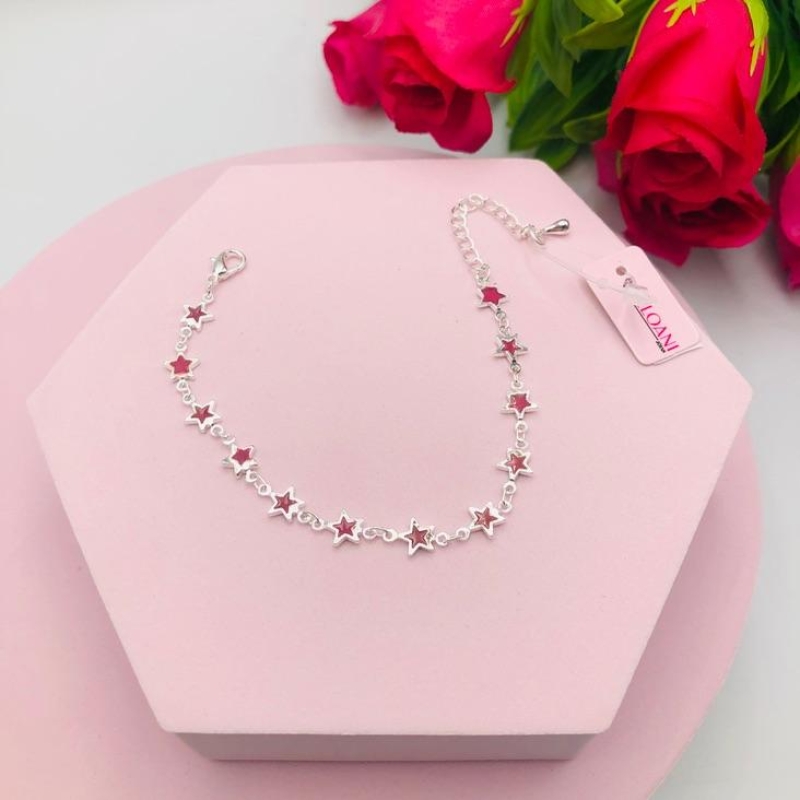 Pulseira de Estrelas Vermelhas