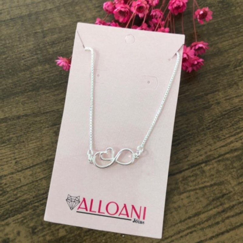 Pulseira gravatinha com símbolo infinito