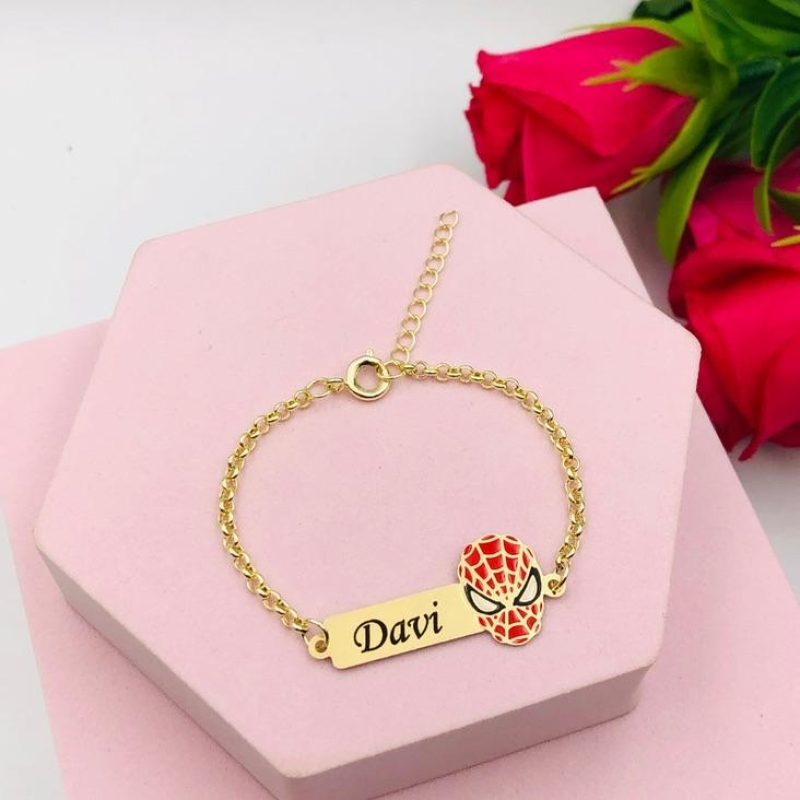 Pulseira Personalizado Homem Aranha