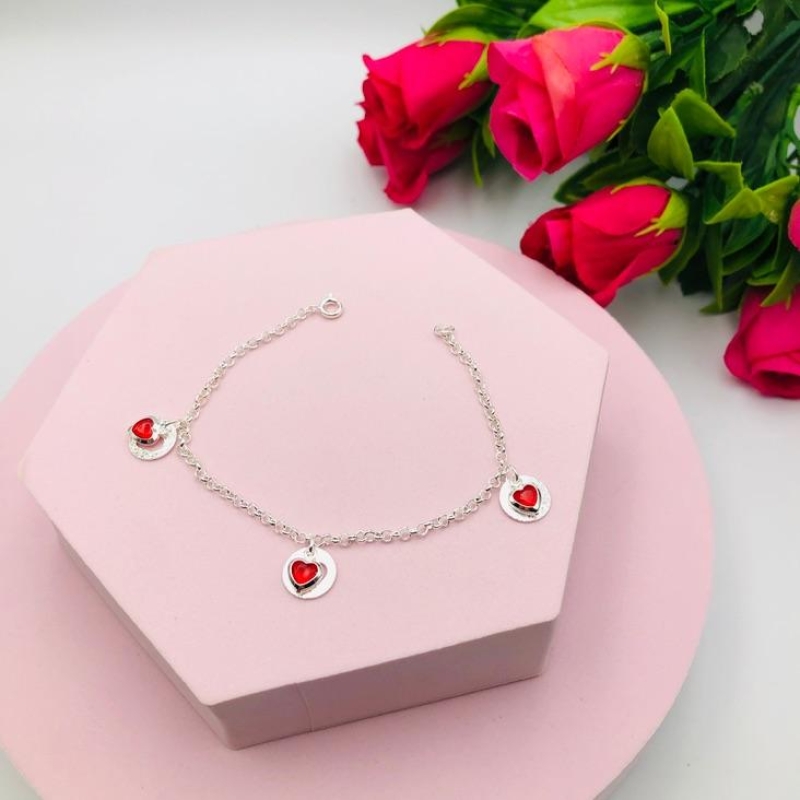 Pulseira Pingente coração