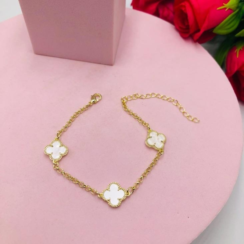 Pulseira Trevo Branco