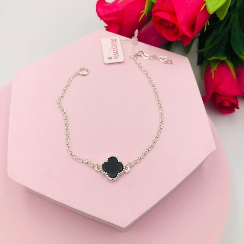 Pulseira Trevo Preto