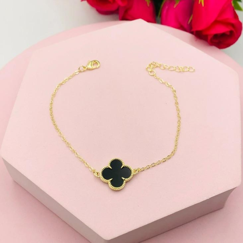 Pulseira Trevo Preto