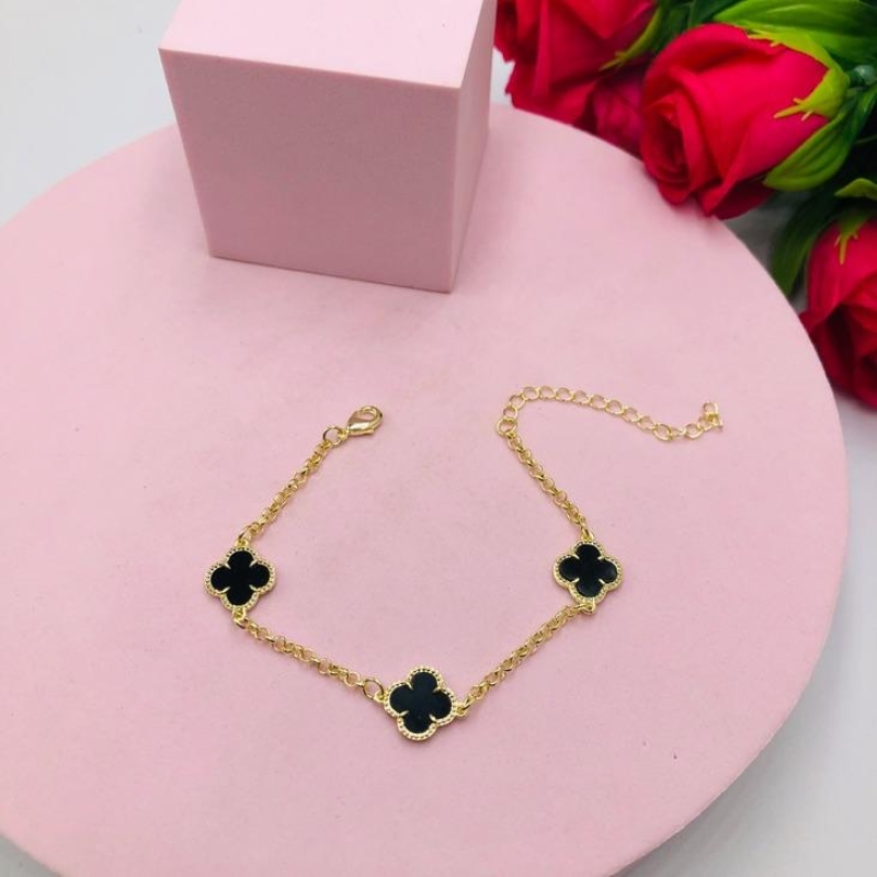 Pulseira Trevo Preto