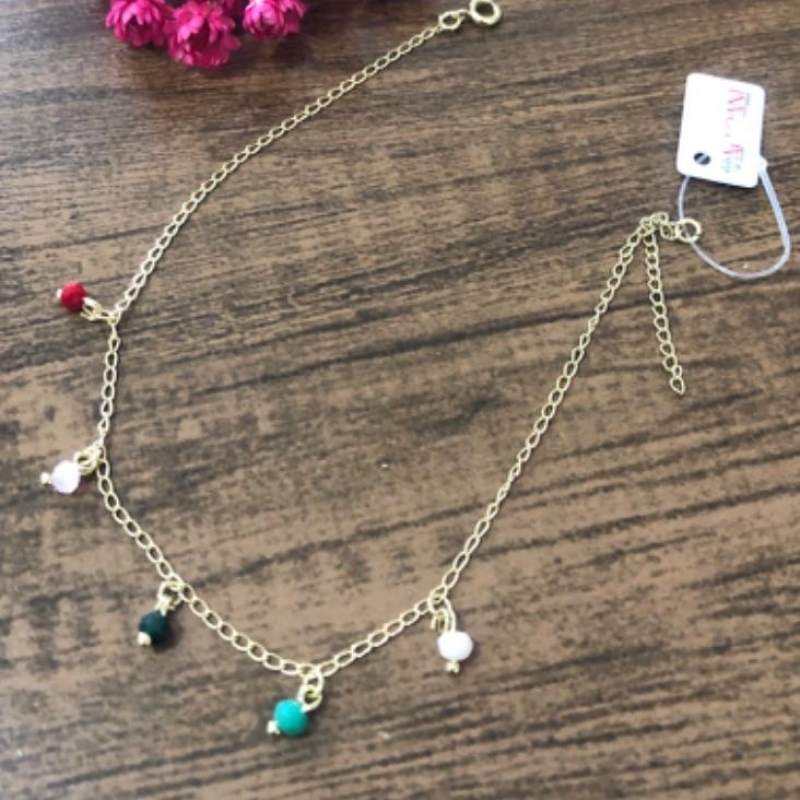 Tornozeleira com Bolinhas Coloridas