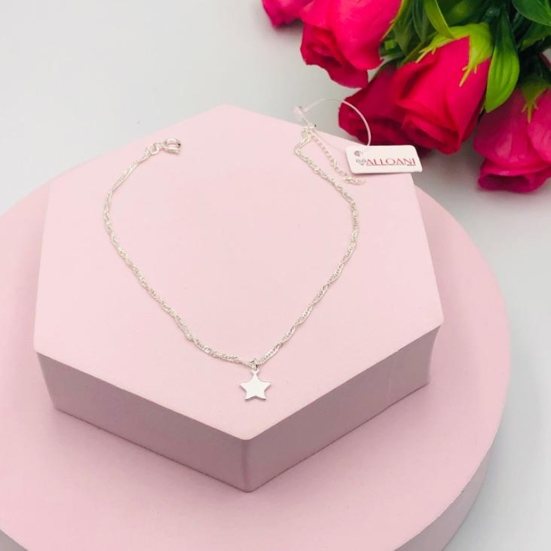 Tornozeleira Torcida com Pingente de Estrela