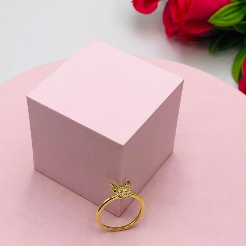 Anel Borboleta Cravejado N23