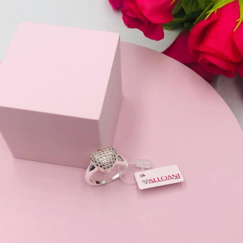 Anel Coração Cravejado N 19