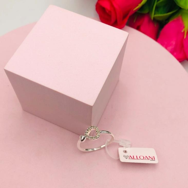 Anel Coração Cravejado N 24