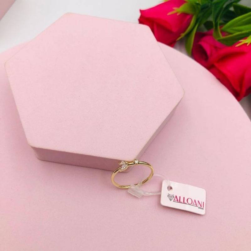 Anel Coração e Ponto de Luz N 18