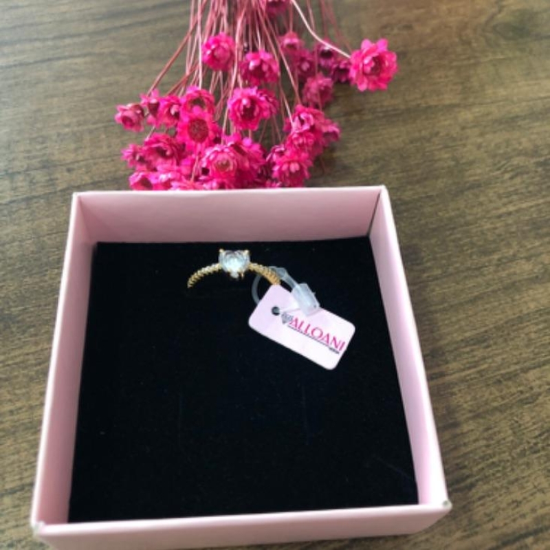 Anel Cravejado com Coração