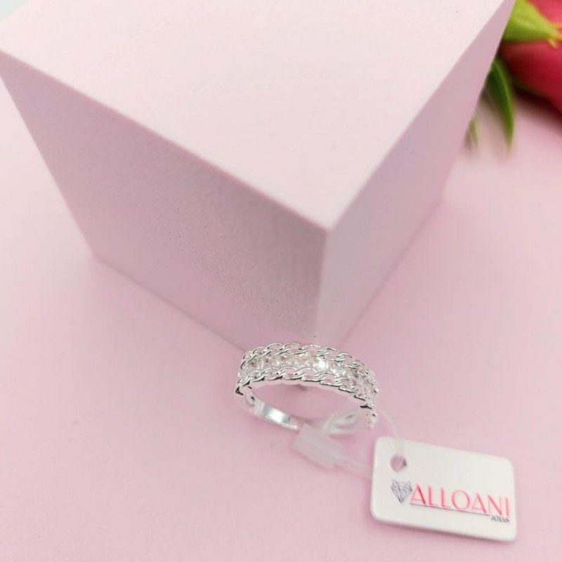 Anel de Corrente com Zirconia N°18