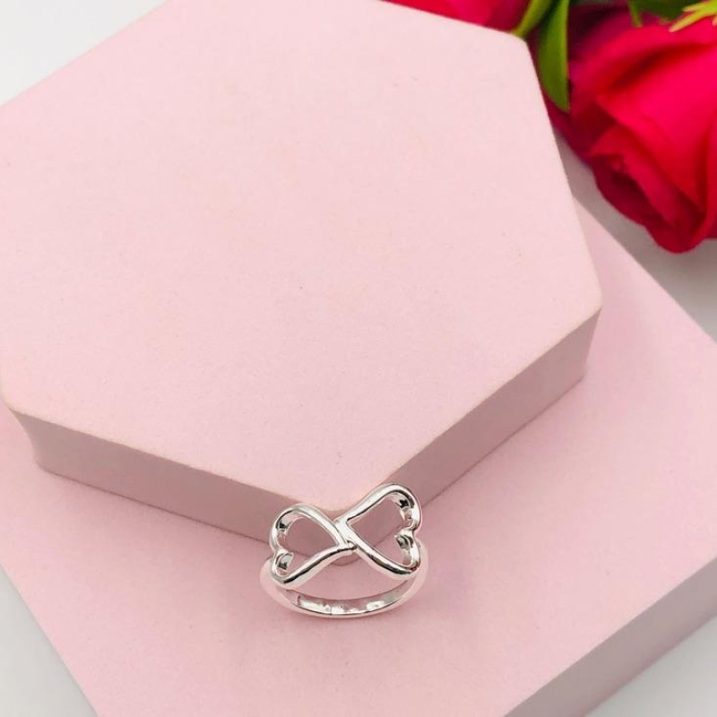 Anel dois Corações Liso N19