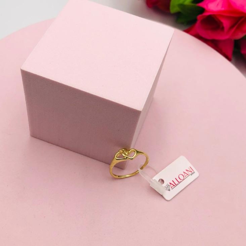 Anel Dois Corações N 18