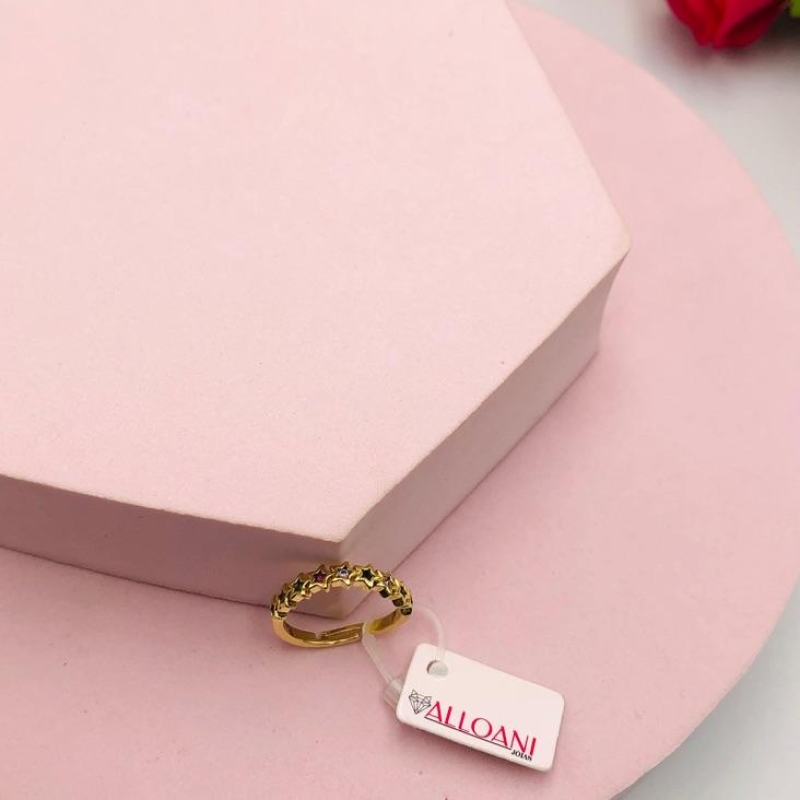 Anel Estrelinhas Coloridas N15