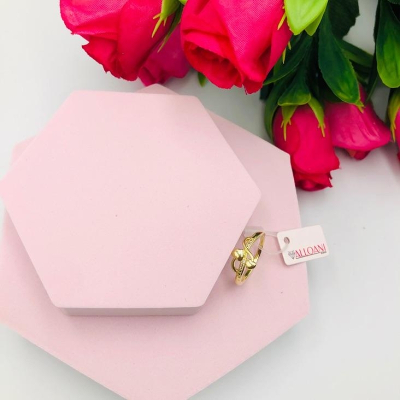 Anel Interlaçado Corações N 19