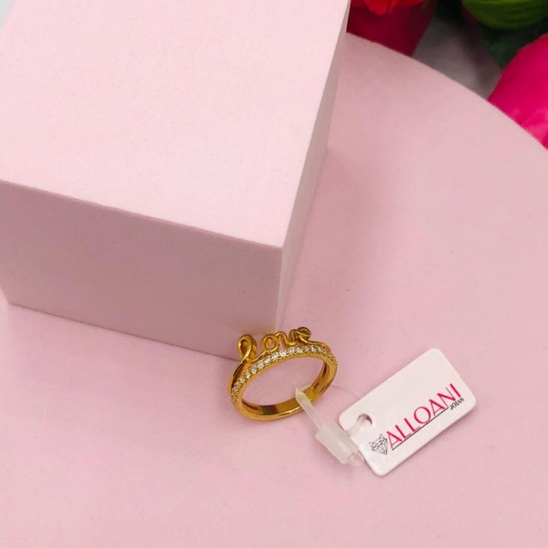 Anel Love Cravejado N 12