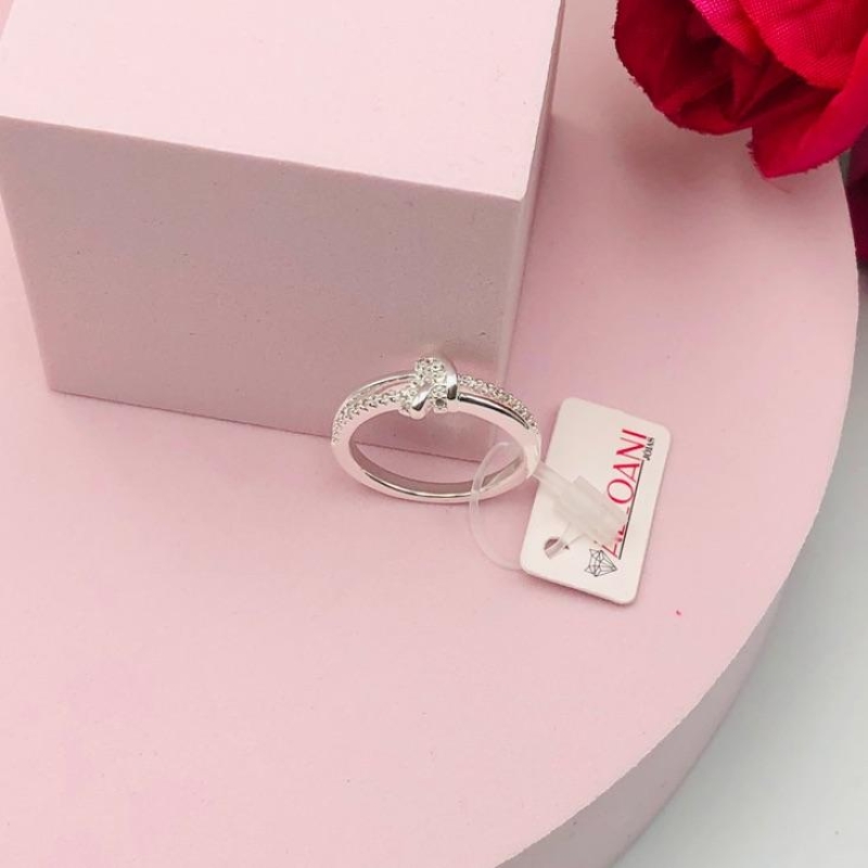 Anel Nó Cravejado e Liso N 20