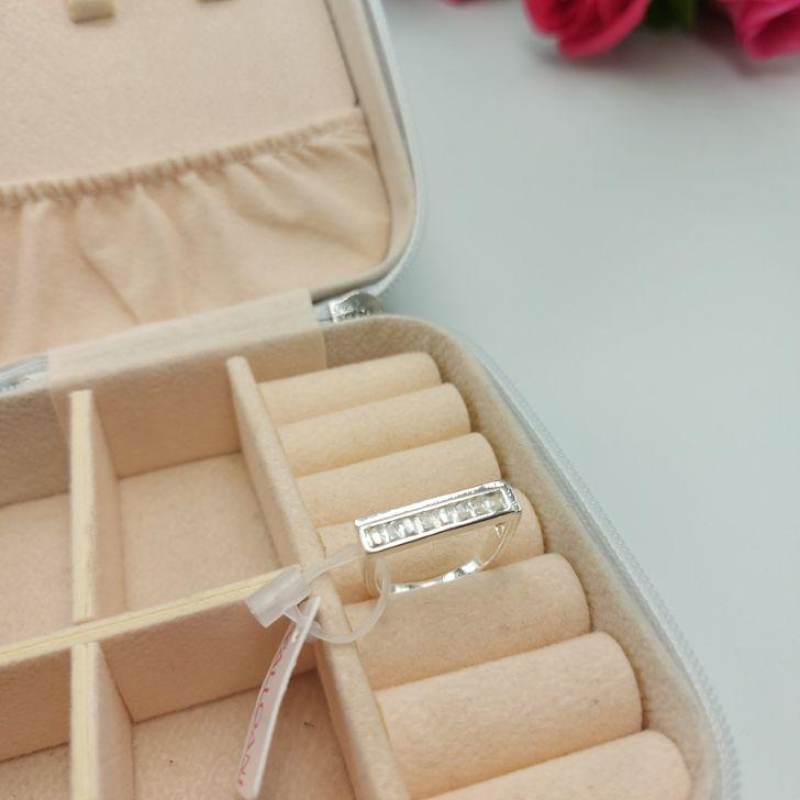 Anel Quadrado com Zirconia N°14