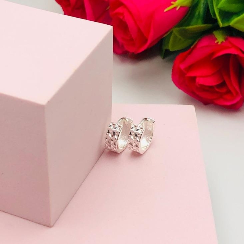 Brinco Argolinha Diamantada