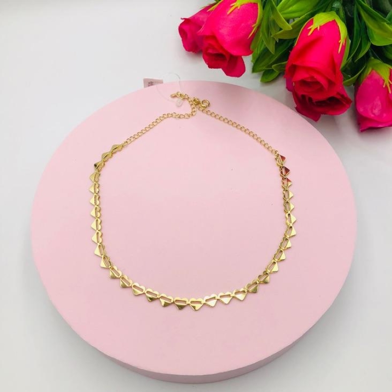 Colar Choker Corações
