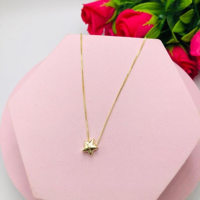 Colar Corrente Venezina com Pingente de Estrela