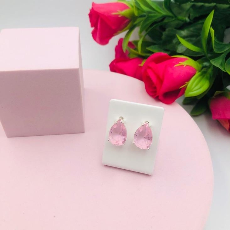 Brinco Gota Rosa