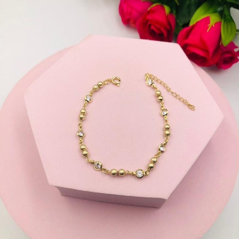 Pulseira Bolinha com Ponto de Luz