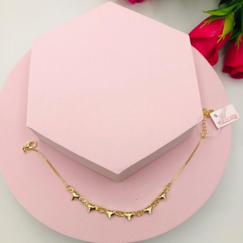 Pulseira Corações
