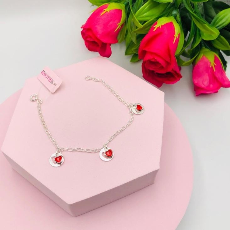 Pulseira Corações