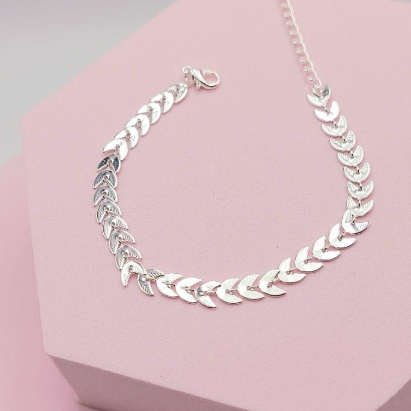Pulseira Escama de Peixe com Detalhes