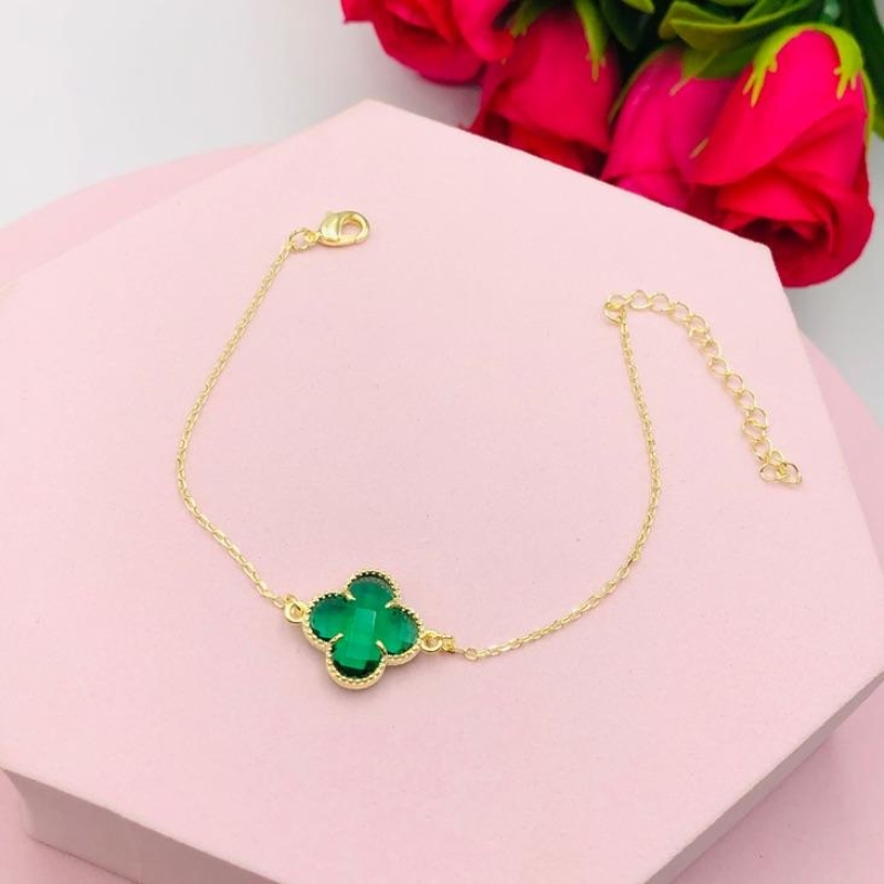 Pulseira Trevo Verde G