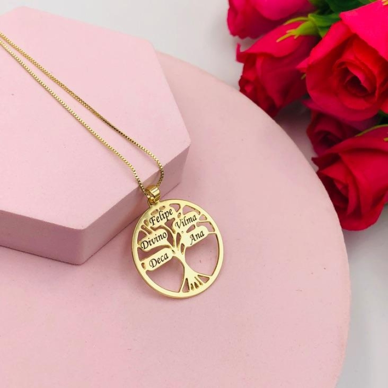 Colar Arvore da Vida Personalizado