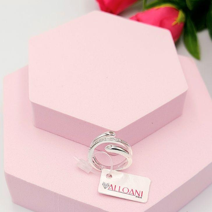 Anel 2 Pontas no Meio Cravejado N°16