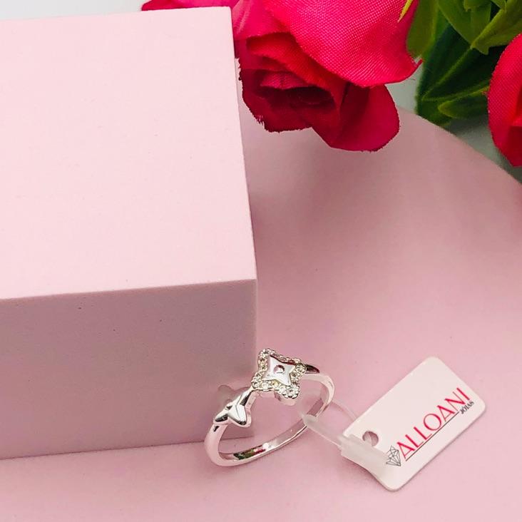 Anel 2 Trevos sendo 1 Cravejado N°24