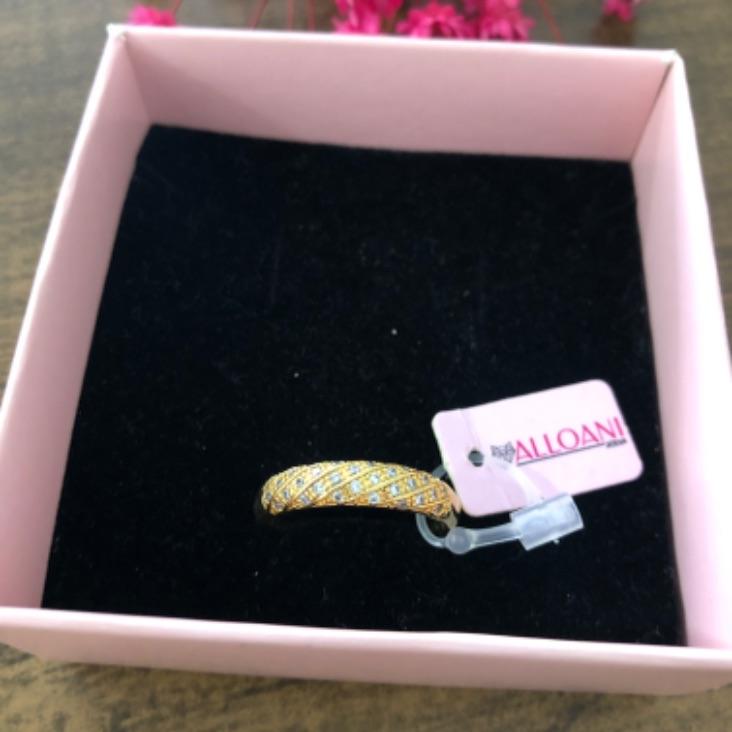 Anel aparador com zirconias N 20