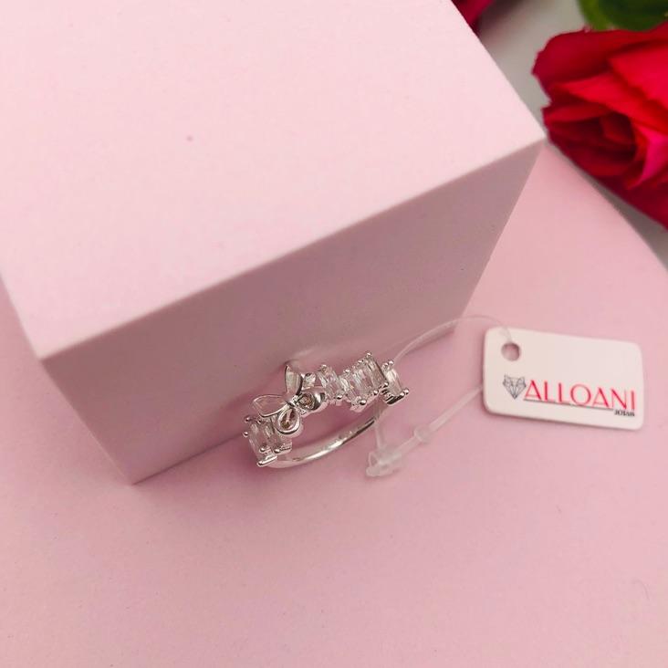 Anel Borboleta com Pedras Cristais N°15